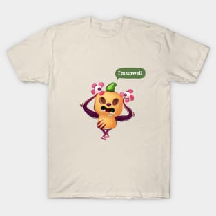 I'm unwell zombie brains T-Shirt